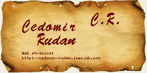 Čedomir Rudan vizit kartica